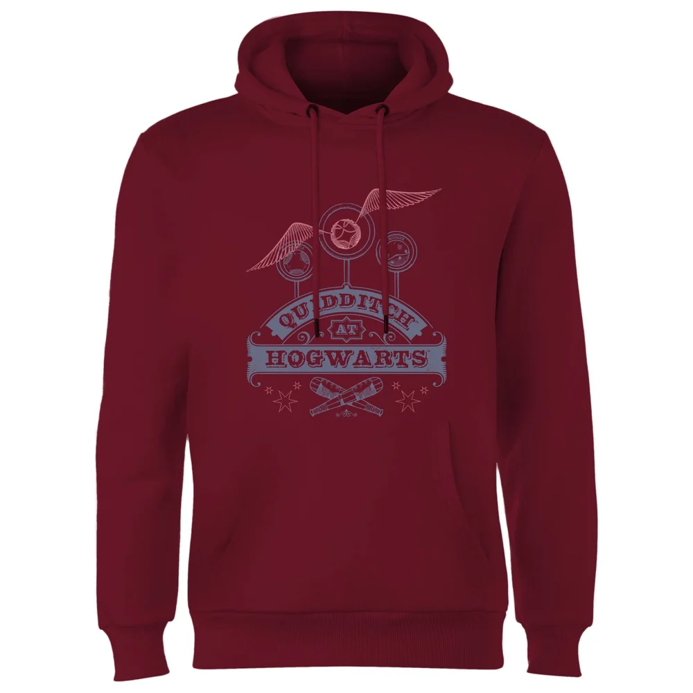 Harry Potter Quidditch At Hogwarts Hoodie - Burgundy - S Afbeelding 1