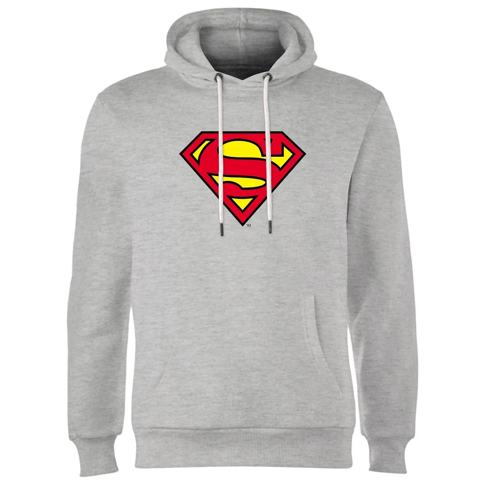 Official Superman Shield Hoodie - Grey - S Afbeelding 1