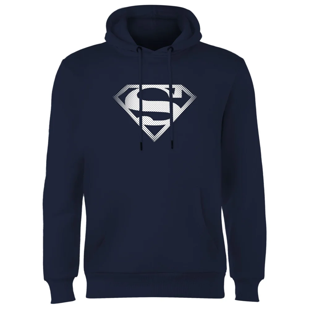 Superman Spot Logo Hoodie - Navy - S Afbeelding 1