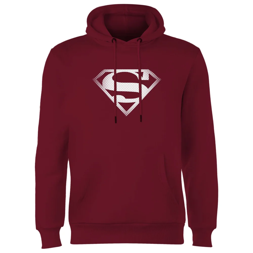 Superman Spot Logo Hoodie - Burgundy - S Afbeelding 1