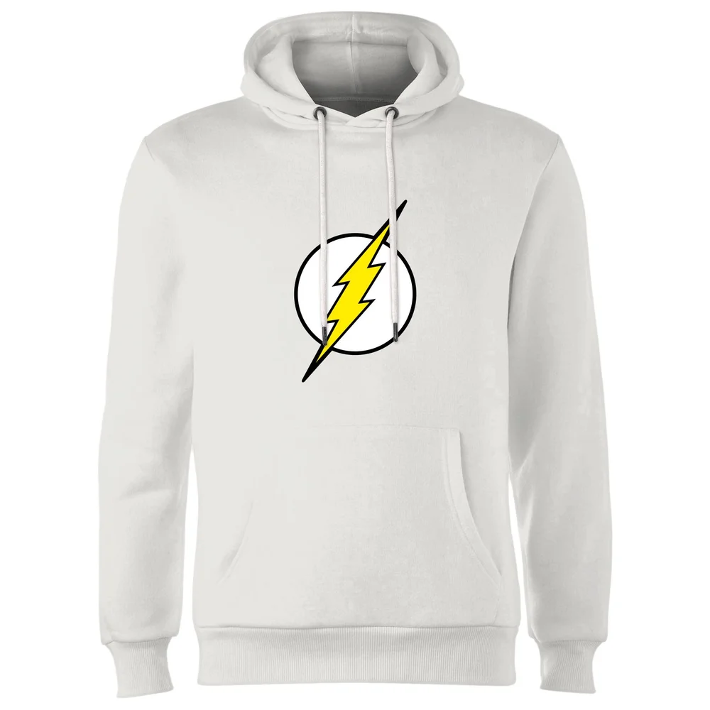 Justice League Flash Logo Hoodie - White - S Afbeelding 1