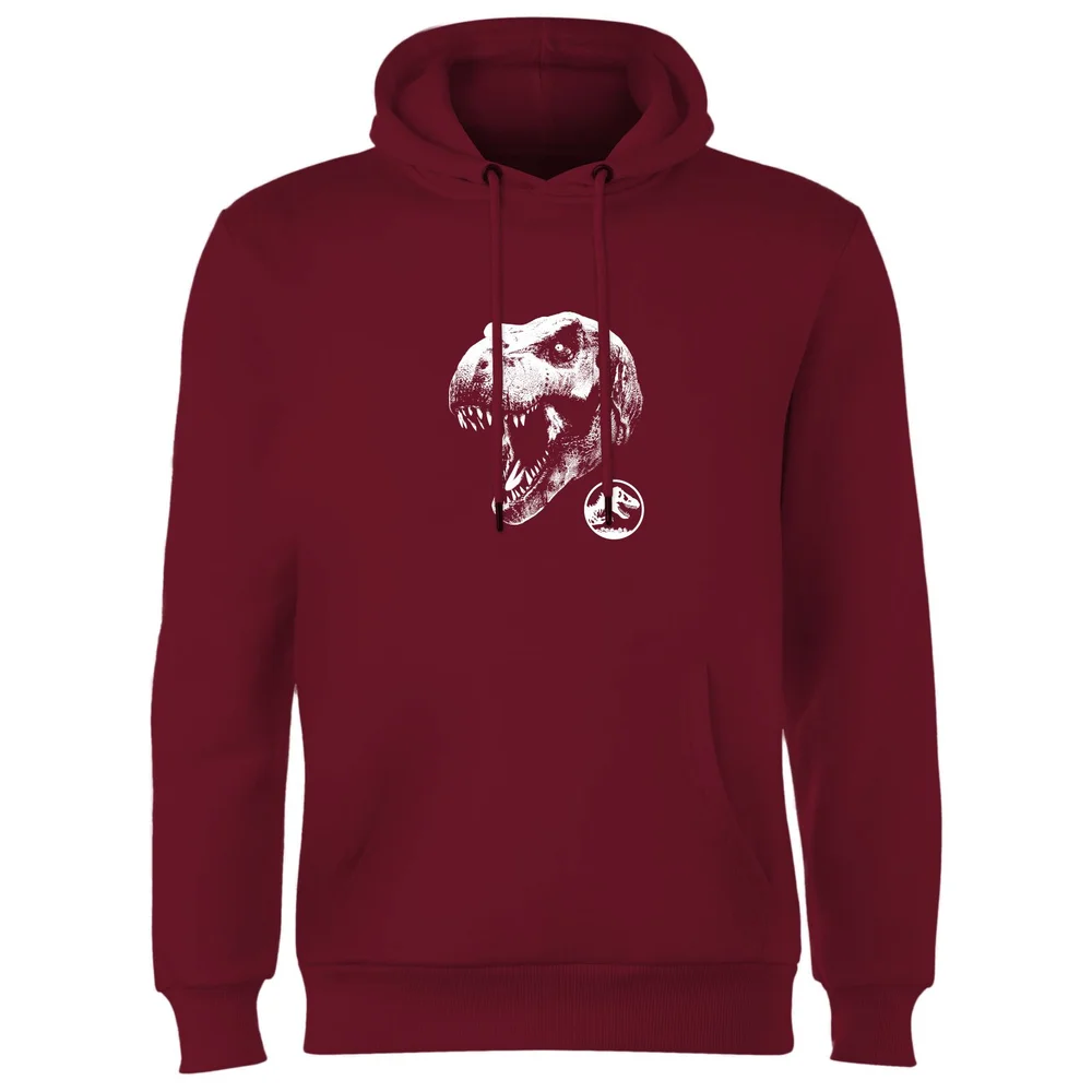 Jurassic Park T Rex Hoodie - Burgundy - S Afbeelding 1