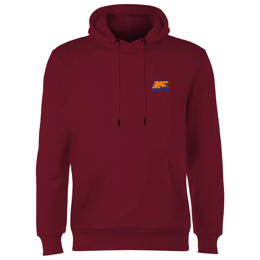 Back To The Future 35 Hill Valley Front Hoodie - Burgundy - S Afbeelding 1