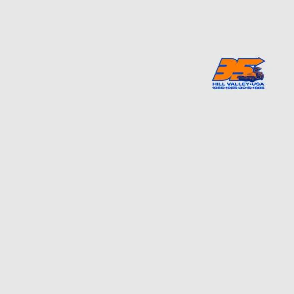 Back To The Future 35 Hill Valley Front Hoodie - Grey