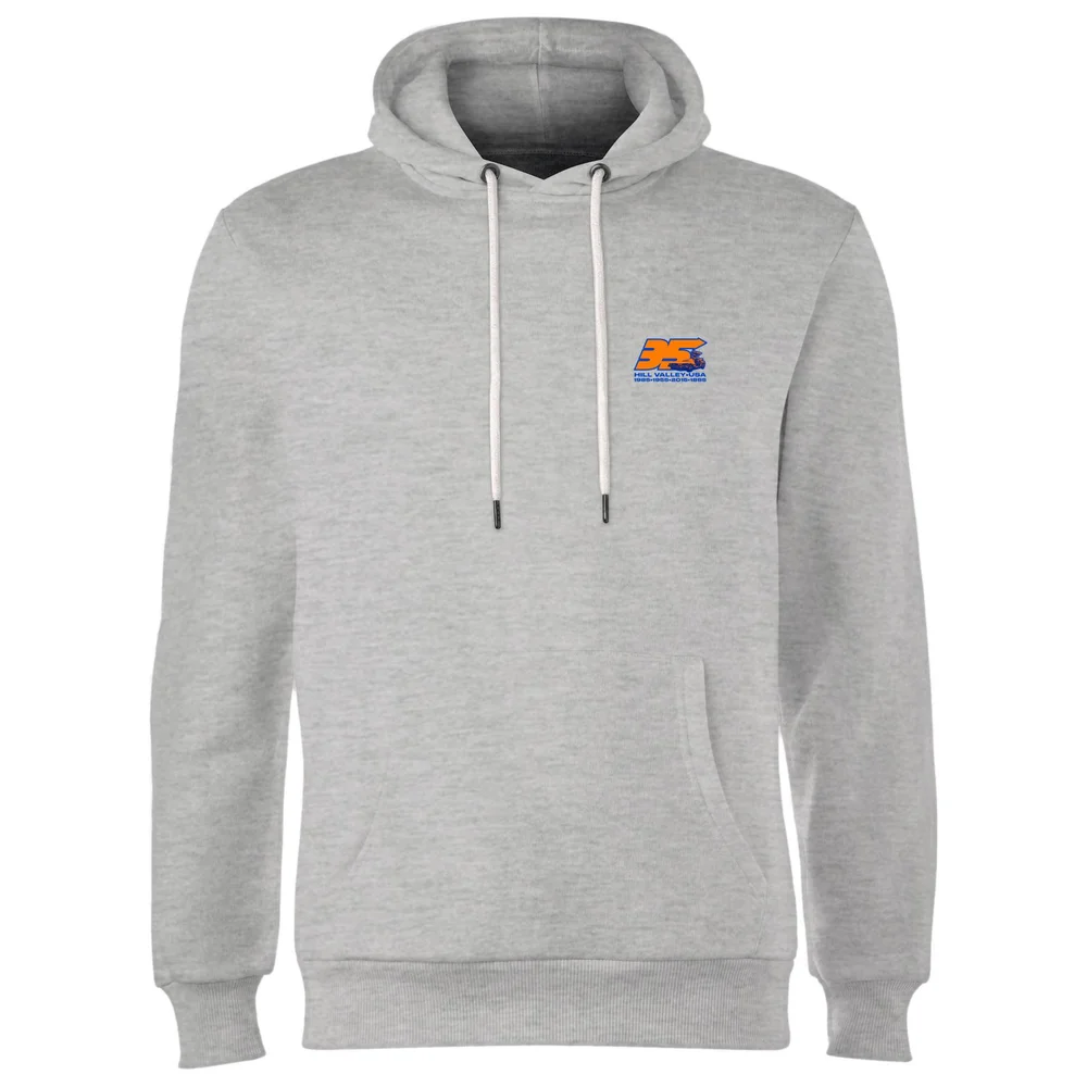 Back To The Future 35 Hill Valley Front Hoodie - Grey - S Afbeelding 1