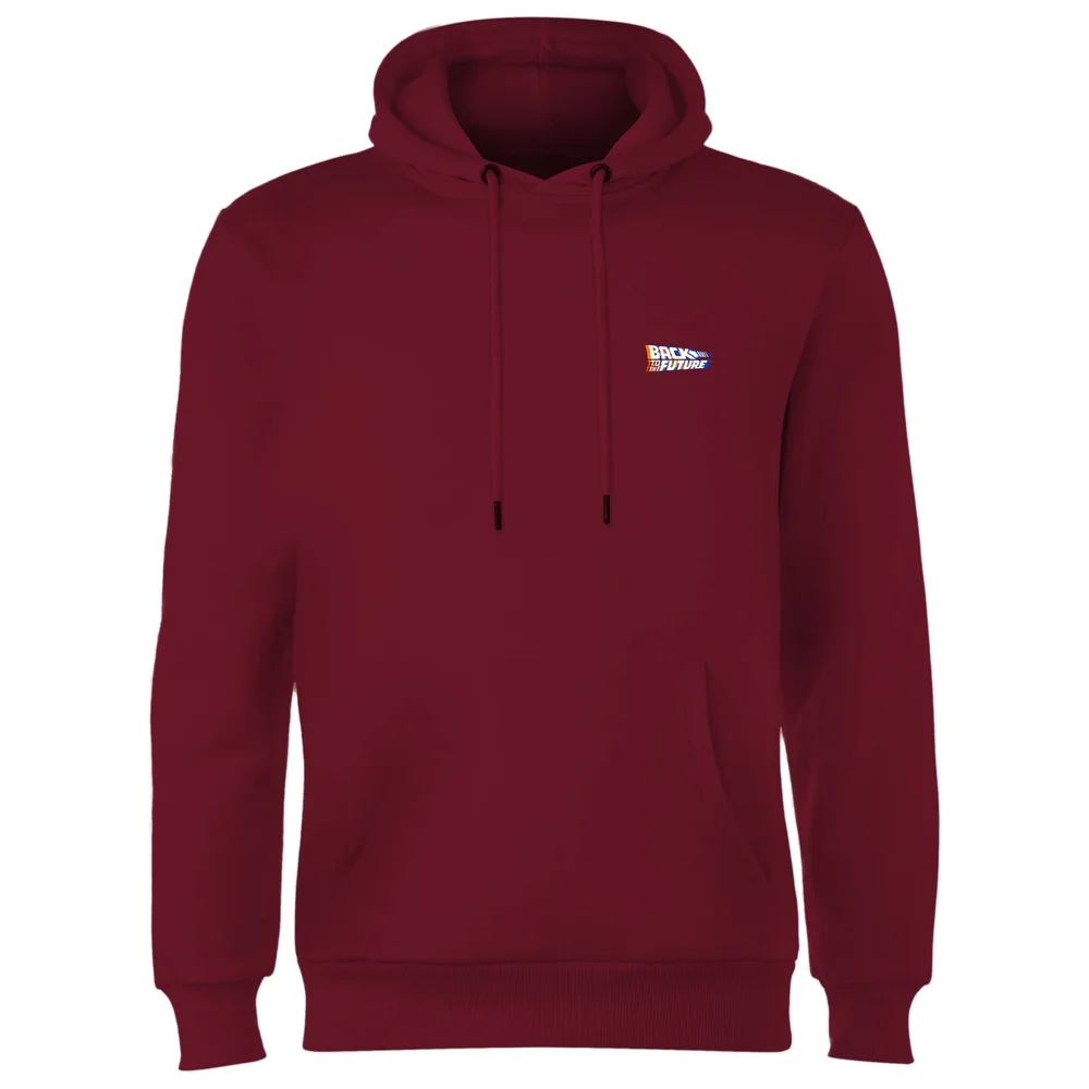 Back To The Future Hoodie - Burgundy - S Afbeelding 1