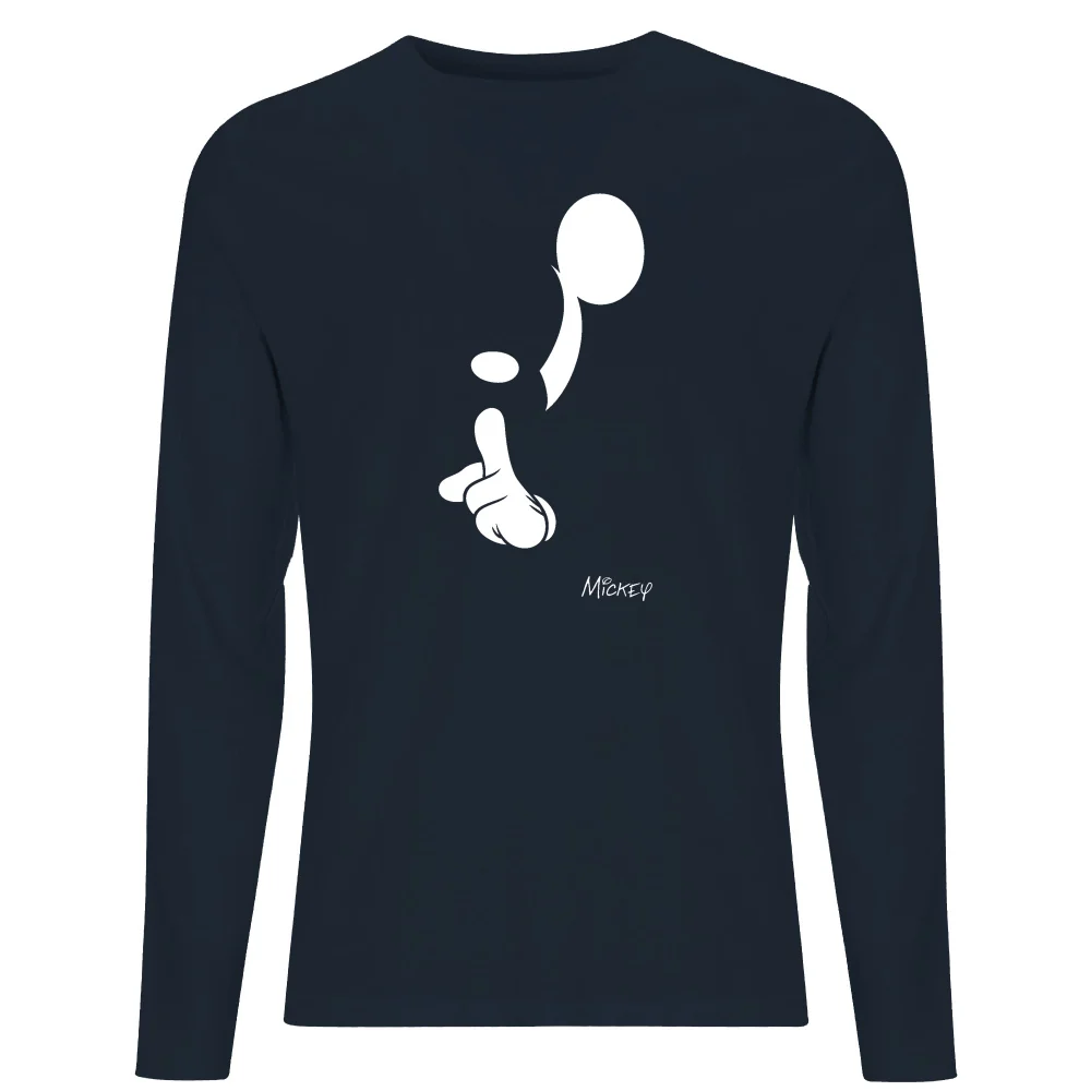 Disney Shush Men's Long Sleeve T-Shirt - Navy - S Afbeelding 1