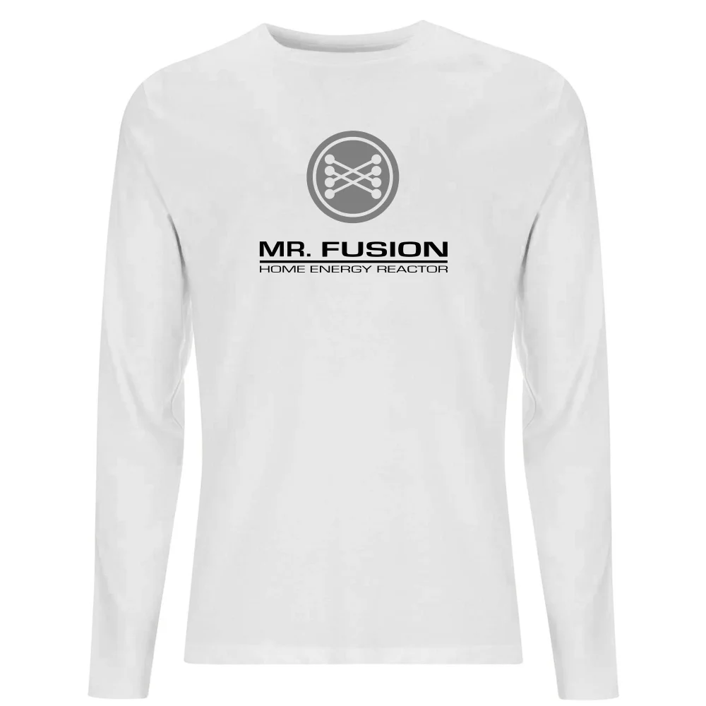 Back To The Future Mr Fusion Men's Long Sleeve T-Shirt - White - XS Afbeelding 1