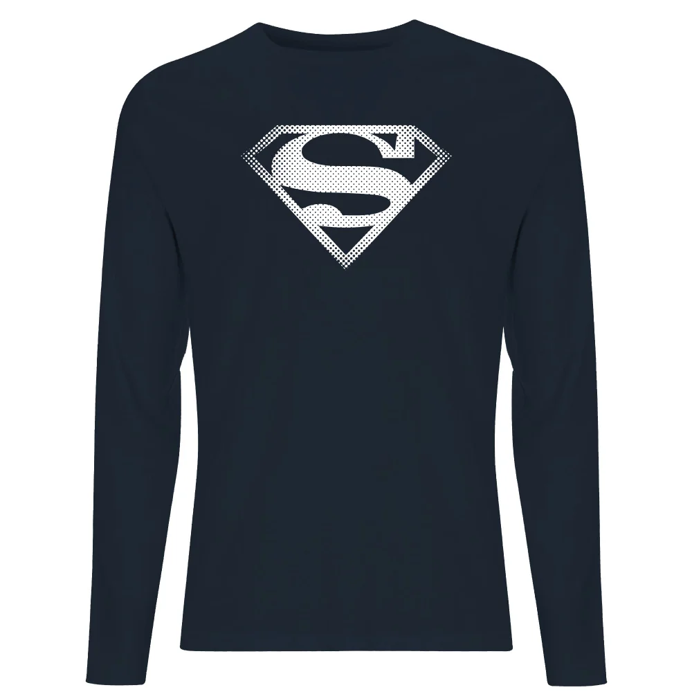 Superman Spot Logo Men's Long Sleeve T-Shirt - Navy - S Afbeelding 1