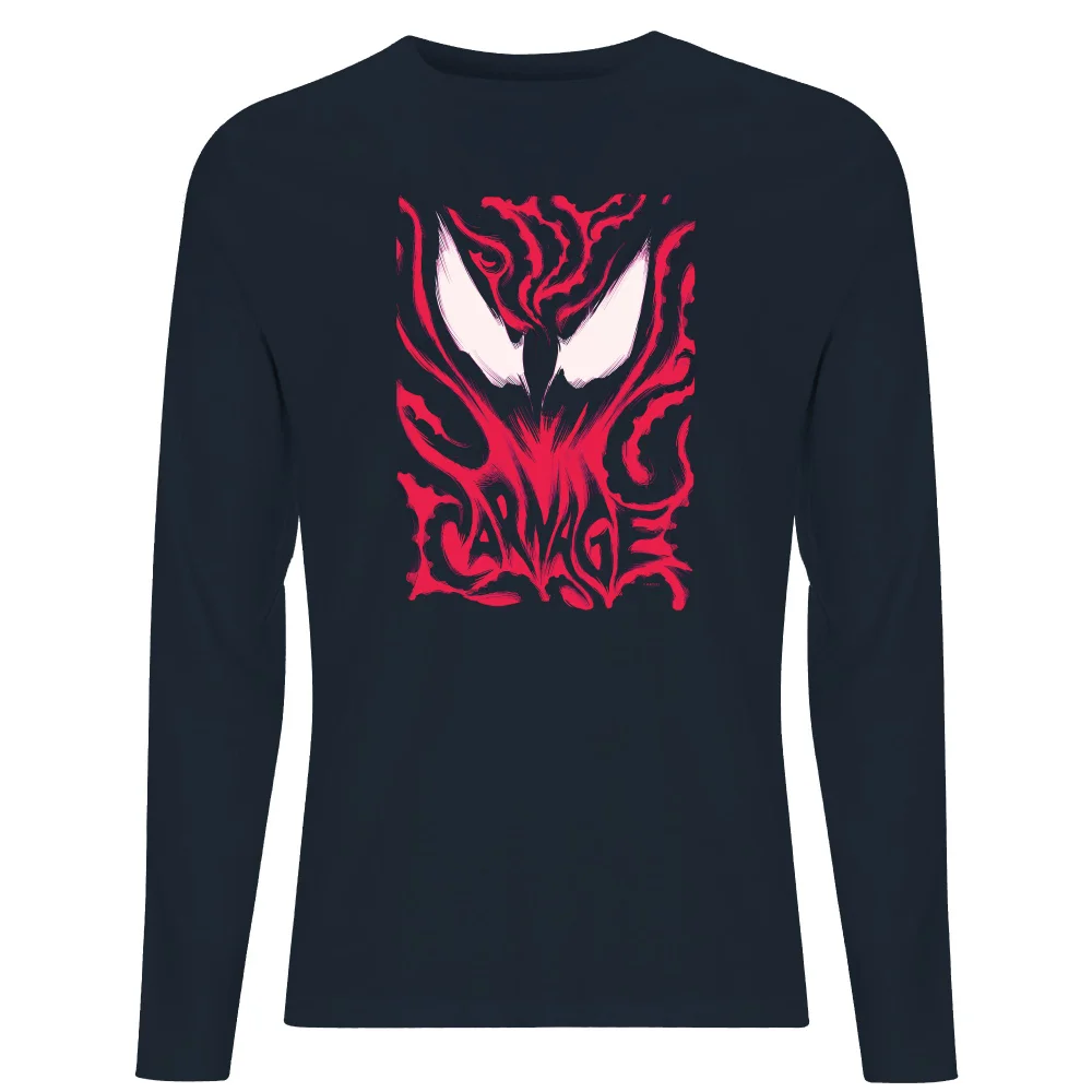 Venom Carnage Men's Long Sleeve T-Shirt - Navy - S Afbeelding 1