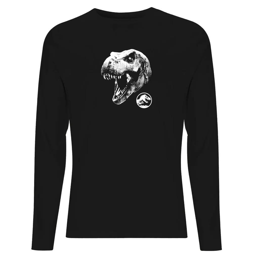Jurassic Park T Rex Men's Long Sleeve T-Shirt - Black - S Afbeelding 1