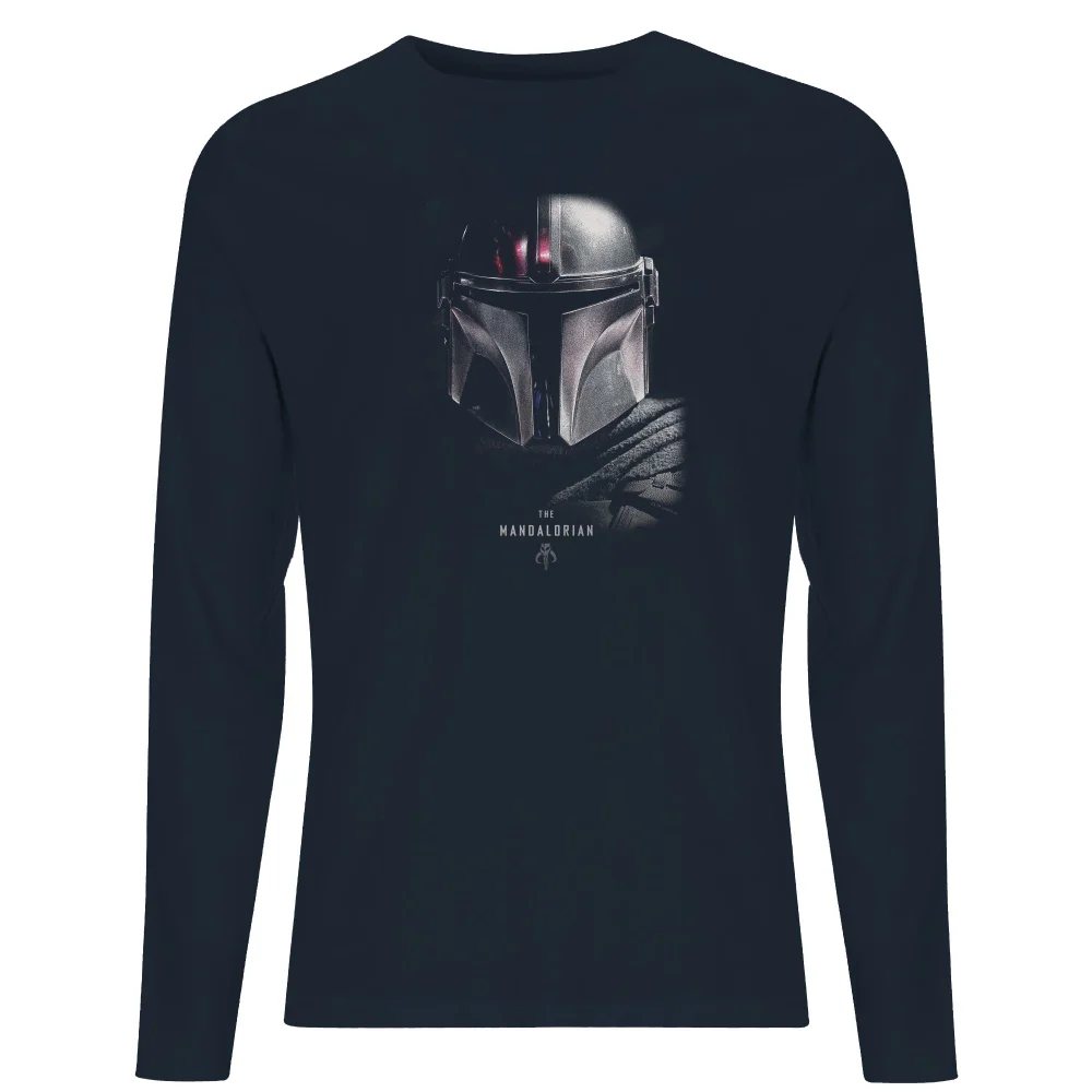 Star Wars The Mandalorian Poster Men's Long Sleeve T-Shirt - Navy - S Afbeelding 1