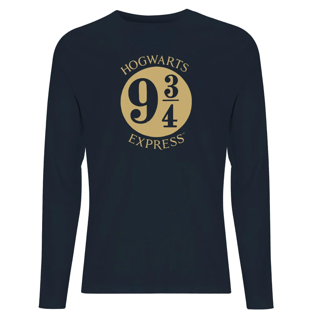 Harry Potter Platform Men's Long Sleeve T-Shirt - Navy - S Afbeelding 1