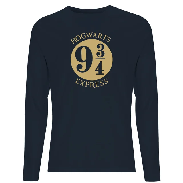 Harry Potter Platform Men's Long Sleeve T-Shirt - Navy