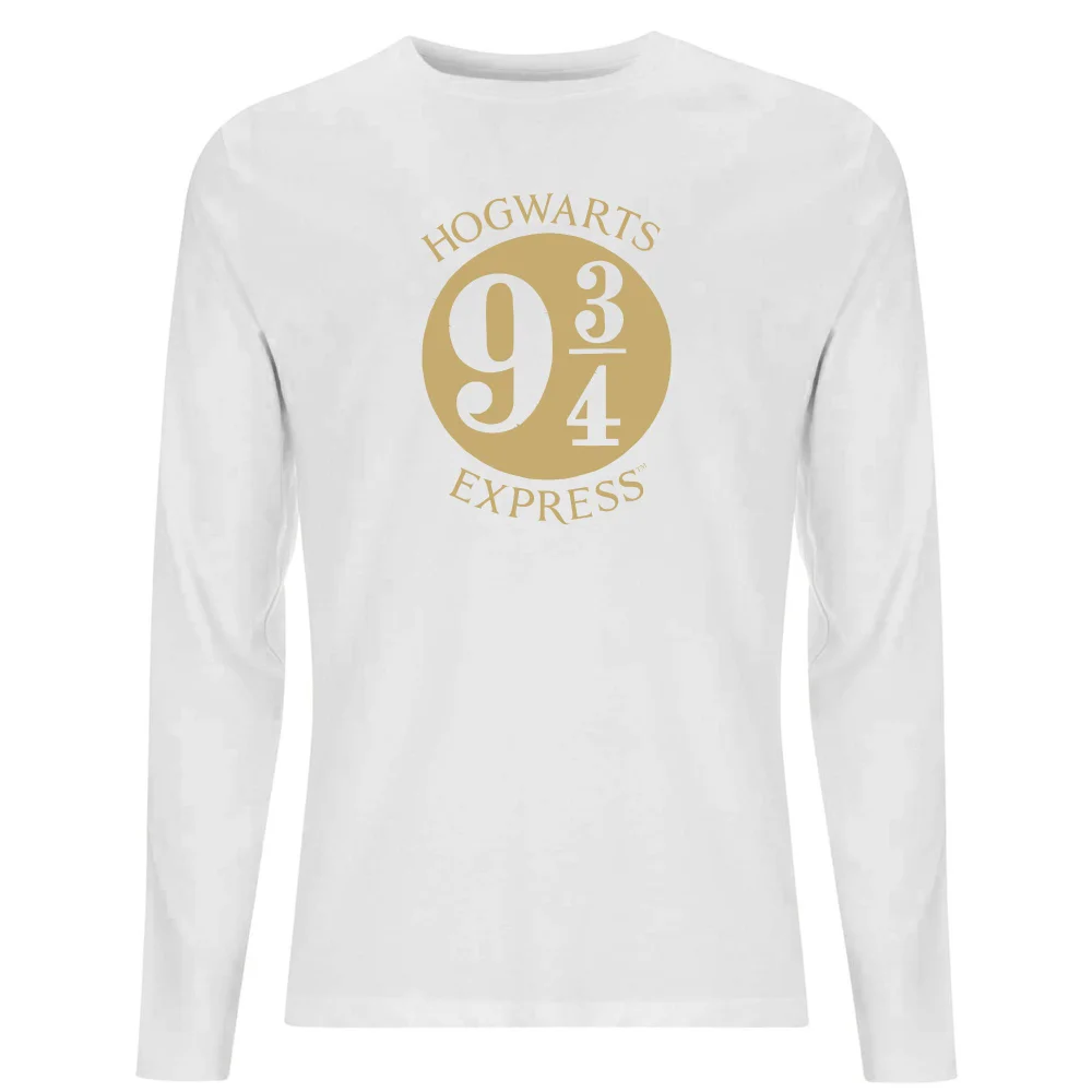 Harry Potter Platform Men's Long Sleeve T-Shirt - White - S Afbeelding 1