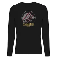 Jurassic Park Lost Control Men's Long Sleeve T-Shirt - Black