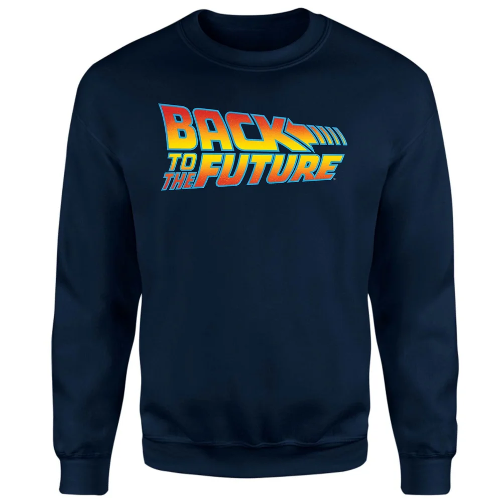 Back To The Future Classic Logo Sweatshirt - Navy - XS Afbeelding 1