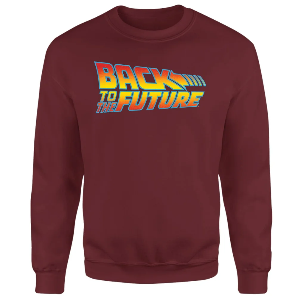 Back To The Future Classic Logo Sweatshirt - Burgundy - XS Afbeelding 1