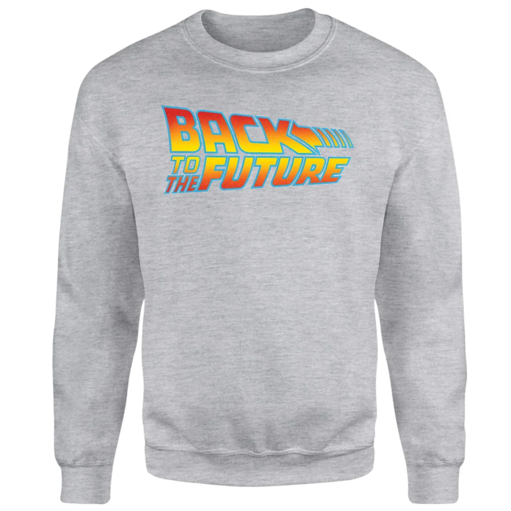 Back To The Future Classic Logo Sweatshirt - Grey - XS Afbeelding 1