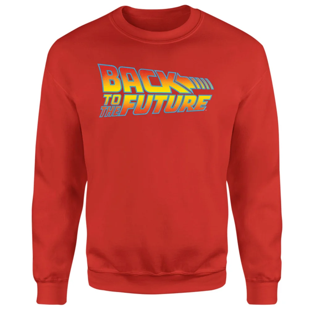 Back To The Future Classic Logo Sweatshirt - Red - XS Afbeelding 1