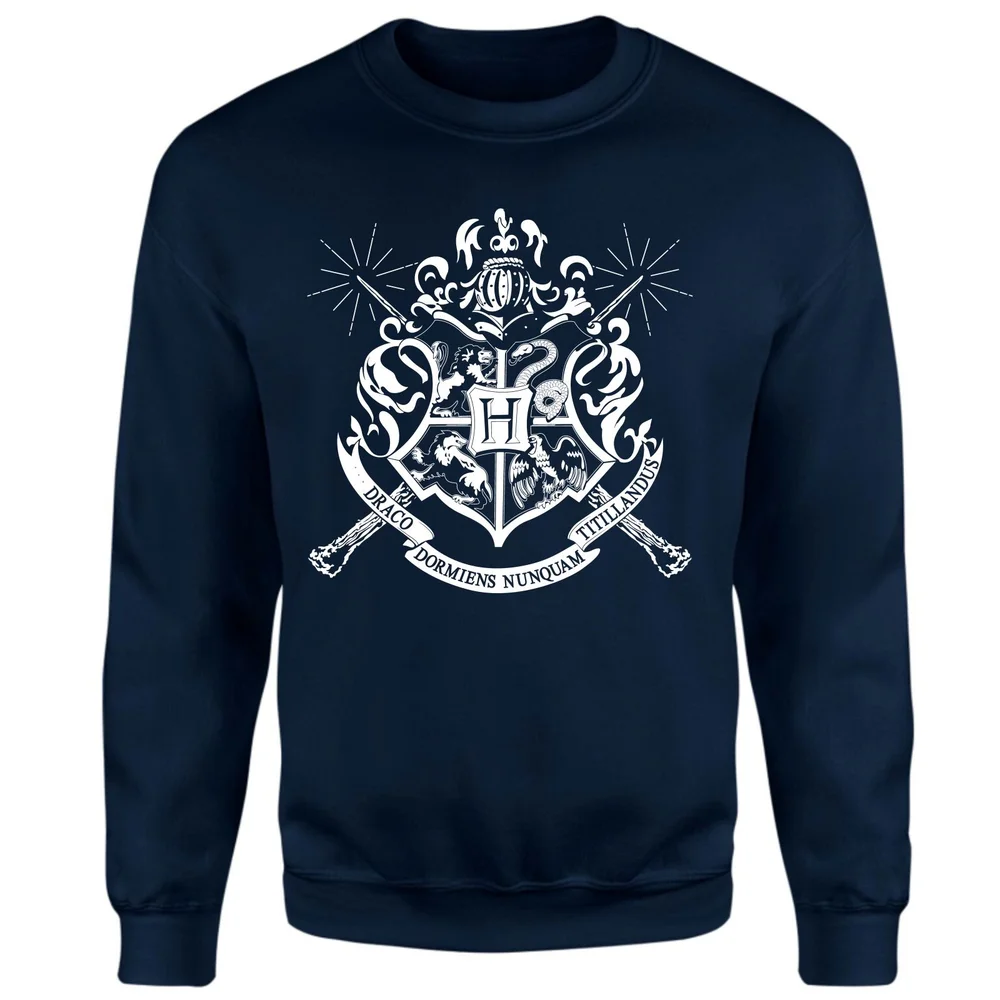 Harry Potter Hogwarts House Crest Sweatshirt - Navy - S Afbeelding 1