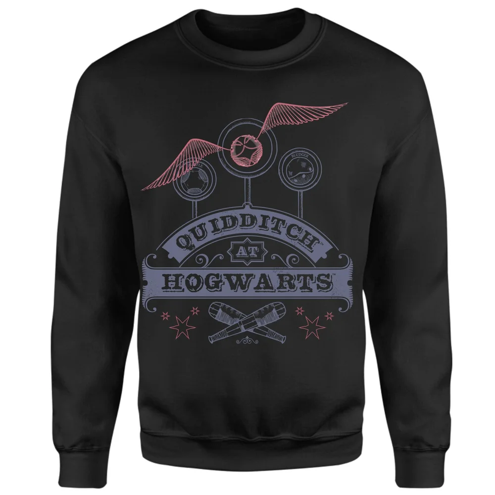 Harry Potter Quidditch At Hogwarts Sweatshirt - Black - S Afbeelding 1