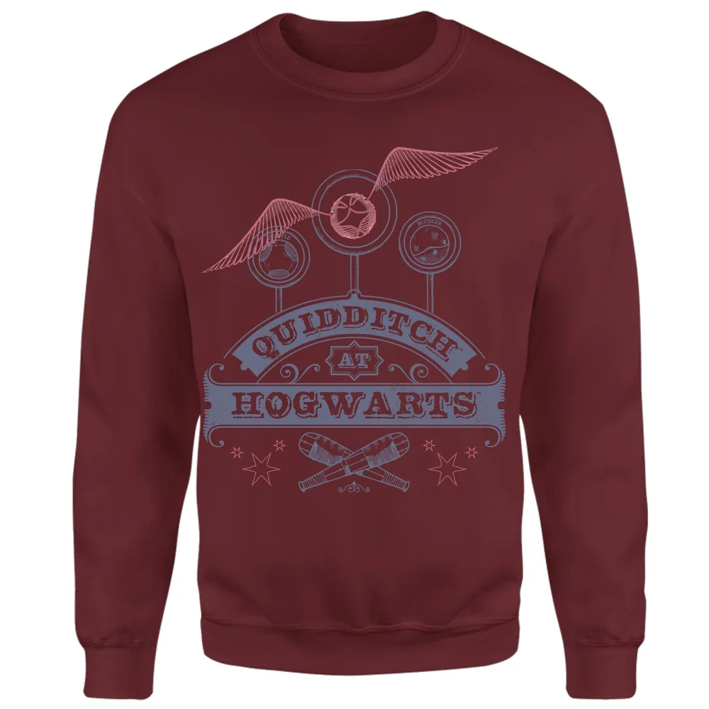 Harry Potter Quidditch At Hogwarts Sweatshirt - Burgundy - S Afbeelding 1