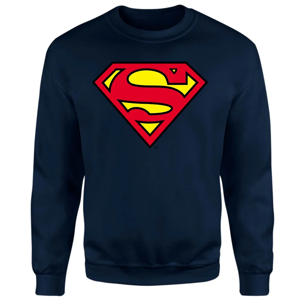 Official Superman Shield Sweatshirt - Navy - S Afbeelding 1