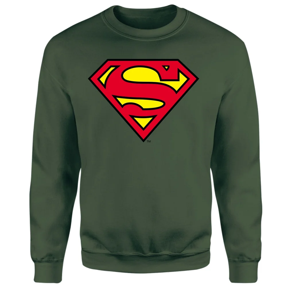 Official Superman Shield Sweatshirt - Green - S Afbeelding 1