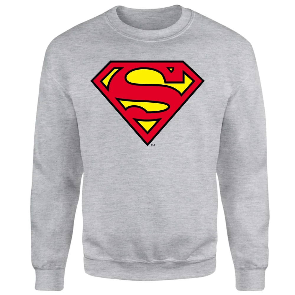 Official Superman Shield Sweatshirt - Grey - S Afbeelding 1