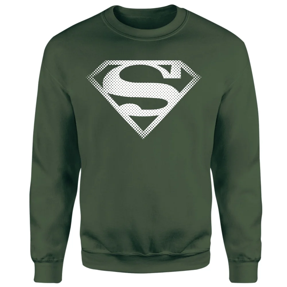 Superman Spot Logo Sweatshirt - Green - XS Afbeelding 1