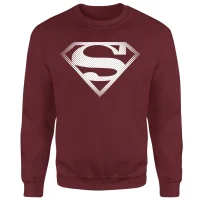 Superman Spot Logo Sweatshirt - Burgundy - undefined undefined