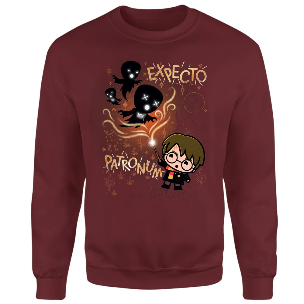 Harry Potter Kids Expecto Patronum Sweatshirt - Burgundy - S Afbeelding 1