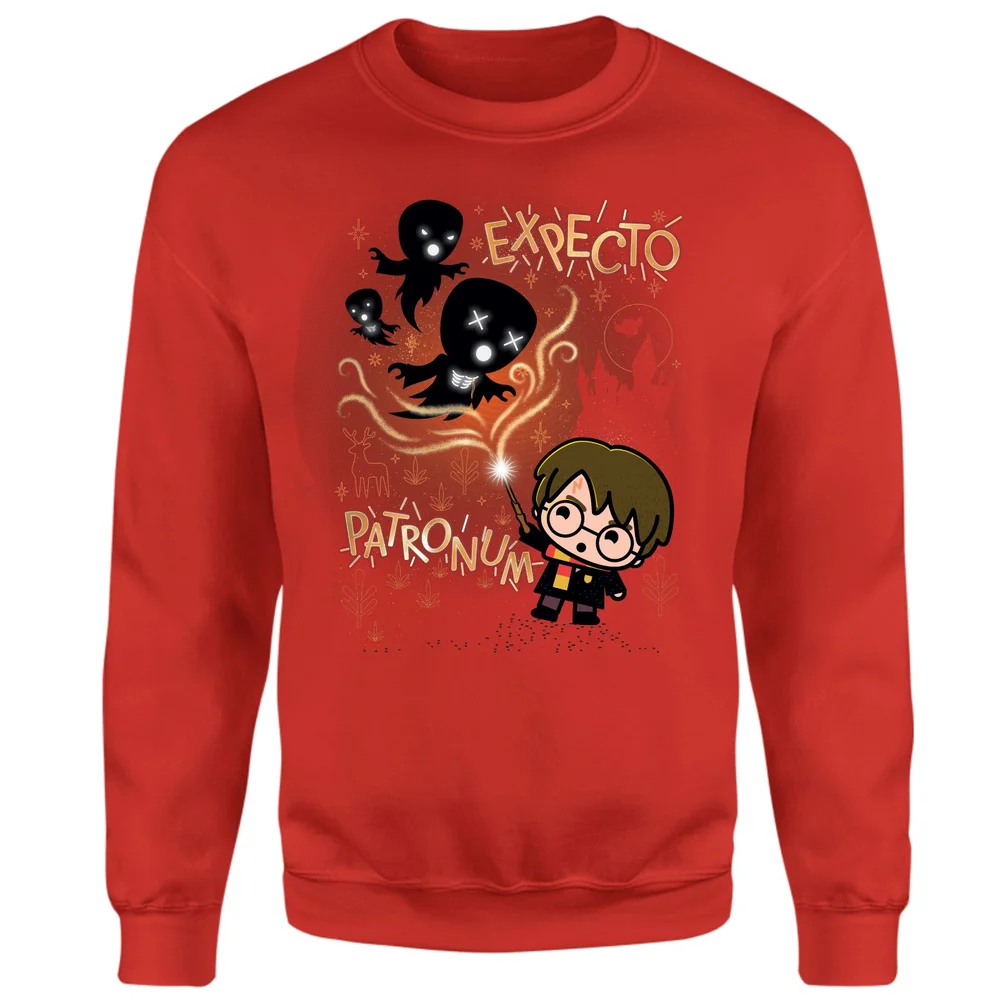 Harry Potter Kids Expecto Patronum Sweatshirt - Red - S Afbeelding 1