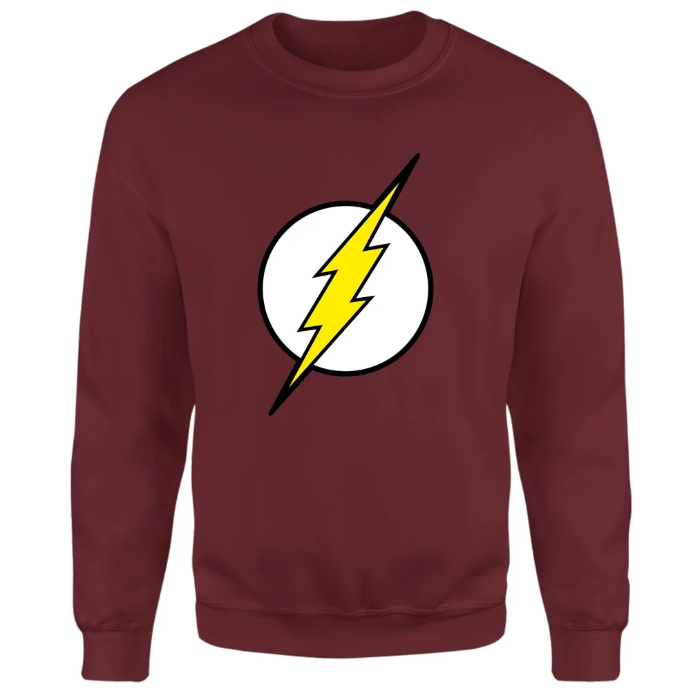 Justice League Flash Logo Sweatshirt - Burgundy - S Afbeelding 1