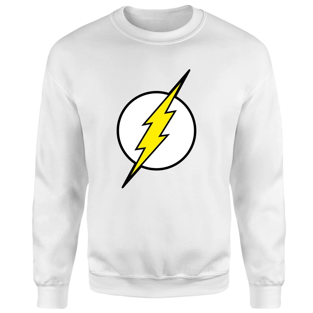 Justice League Flash Logo Sweatshirt - White - S Afbeelding 1