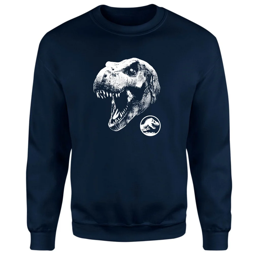 Jurassic Park T Rex Sweatshirt - Navy - S Afbeelding 1