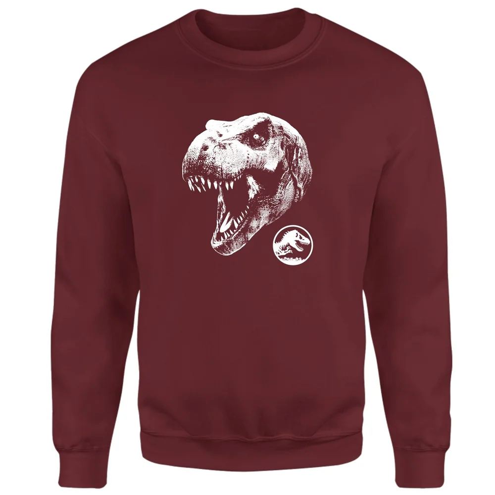 Jurassic Park T Rex Sweatshirt - Burgundy - S Afbeelding 1