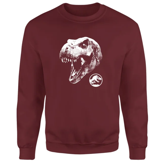 Jurassic Park T Rex Sweatshirt - Burgundy