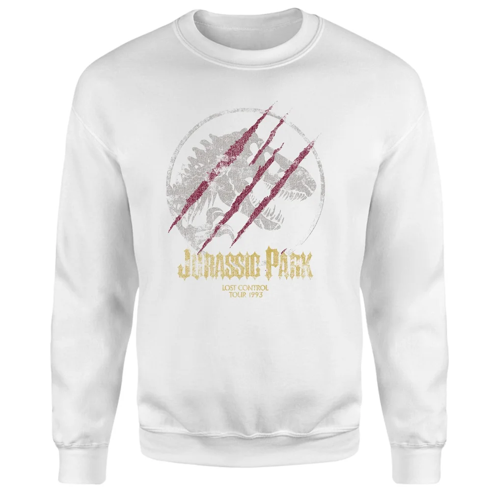 Jurassic Park Lost Control Sweatshirt - White - S Afbeelding 1