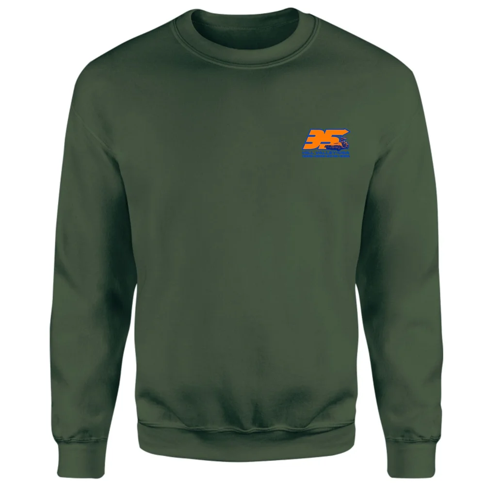Back To The Future 35 Hill Valley Front Sweatshirt - Green - XS Afbeelding 1
