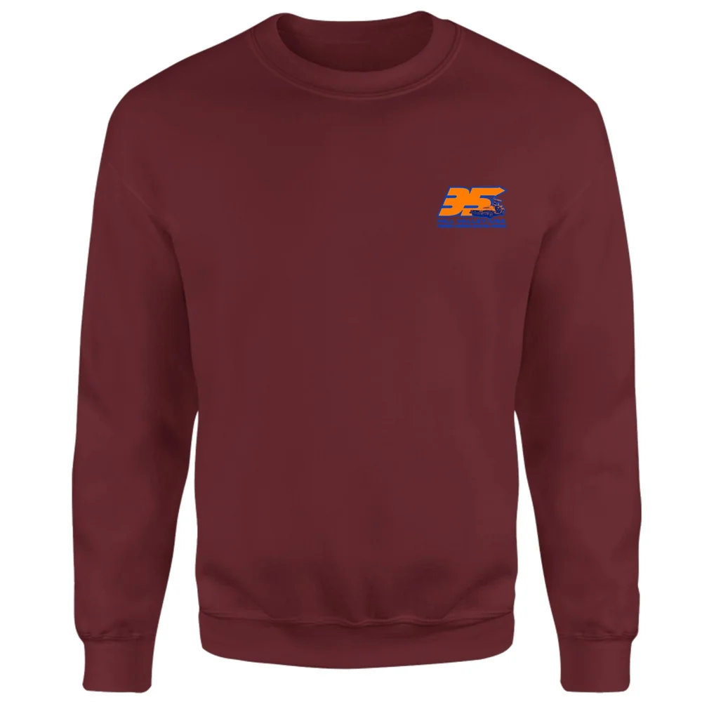 Back To The Future 35 Hill Valley Front Sweatshirt - Burgundy - XS Afbeelding 1