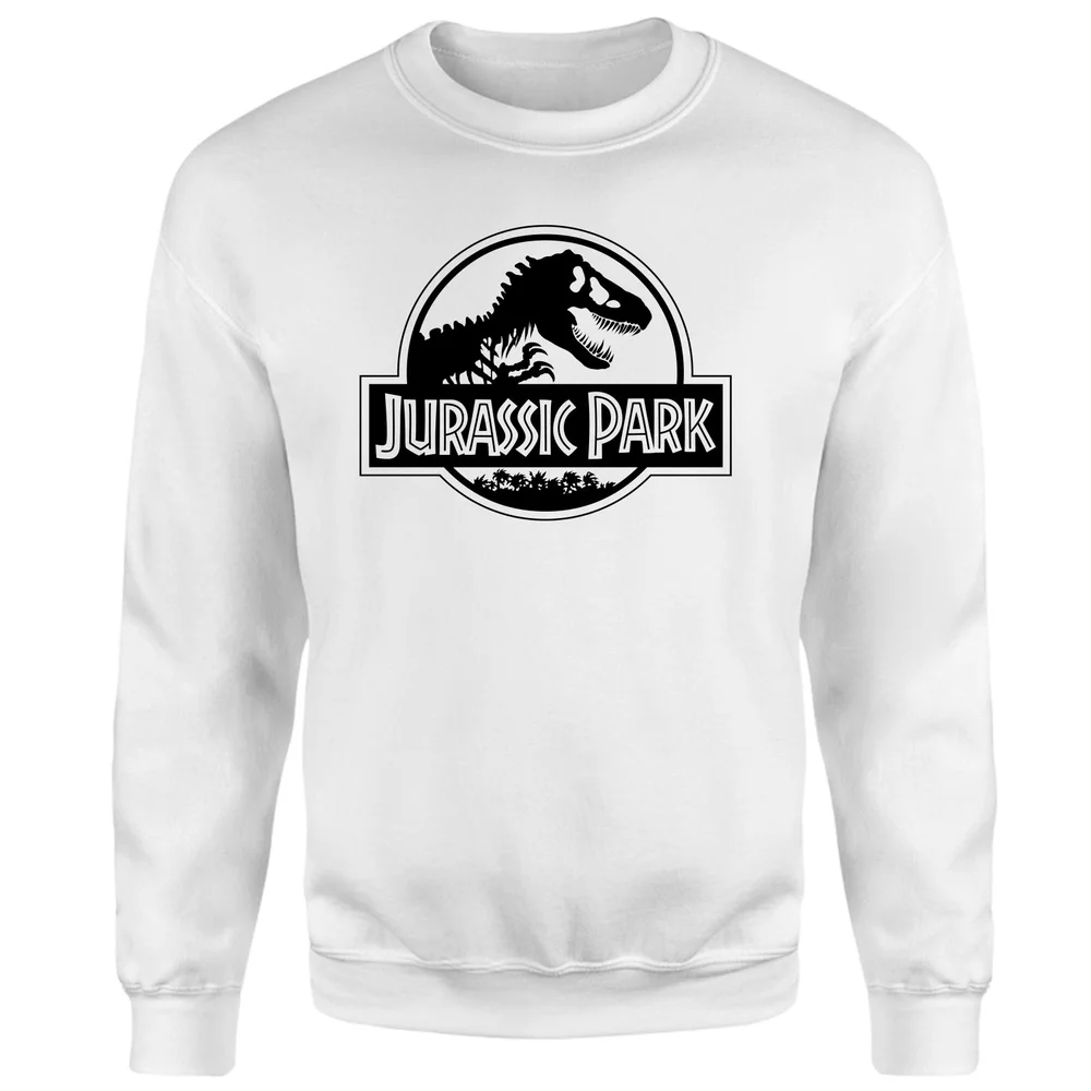 Jurassic Park Logo Sweatshirt - White - S Afbeelding 1