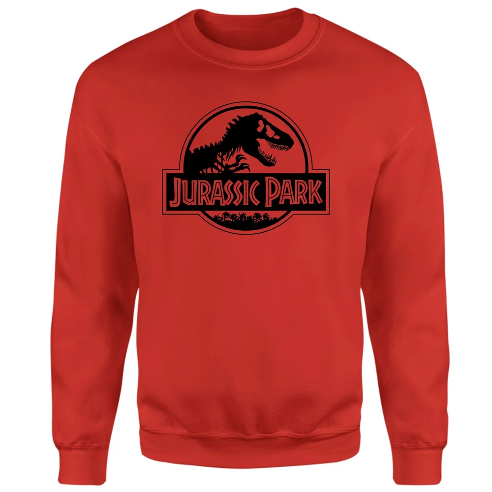 Jurassic Park Logo Sweatshirt - Red - S Afbeelding 1