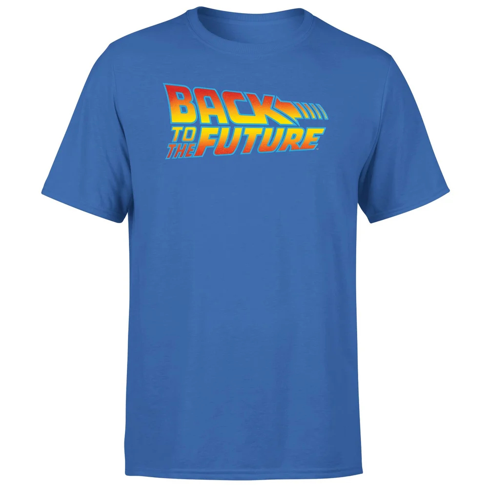 Back To The Future Classic Logo Men's T-Shirt - Blue - S Afbeelding 1