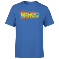 Back To The Future Classic Logo Men's T-Shirt - Blue