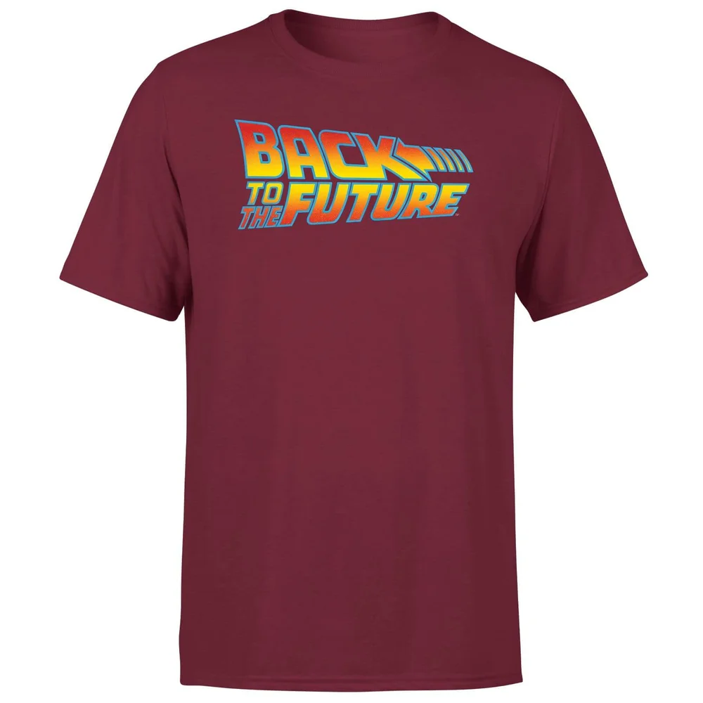 Back To The Future Classic Logo Men's T-Shirt - Burgundy - S Afbeelding 1