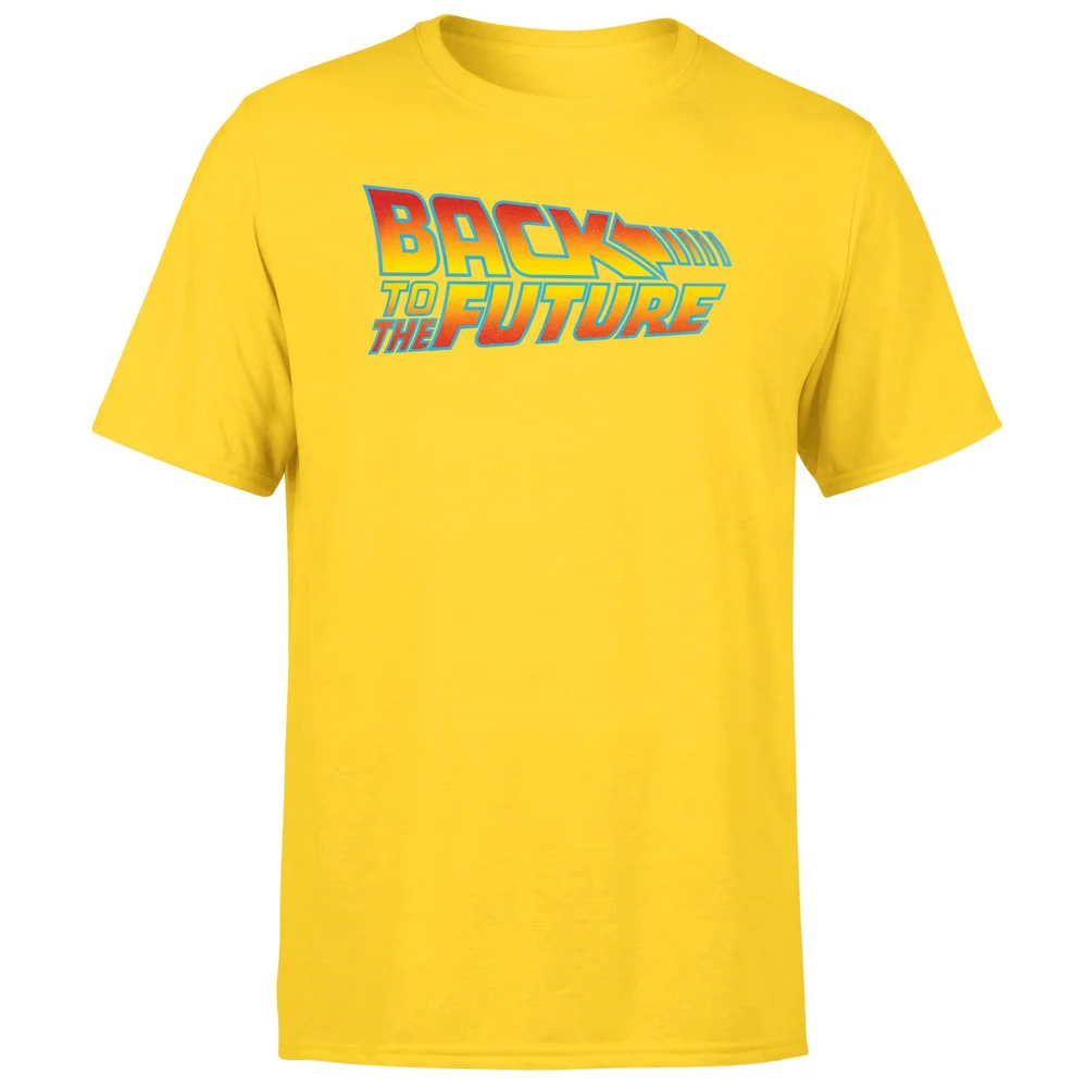Back To The Future Classic Logo Men's T-Shirt - Yellow - S Afbeelding 1