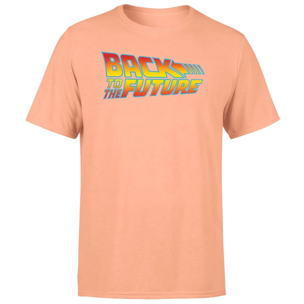 Back To The Future Classic Logo Men's T-Shirt - Coral - S Afbeelding 1