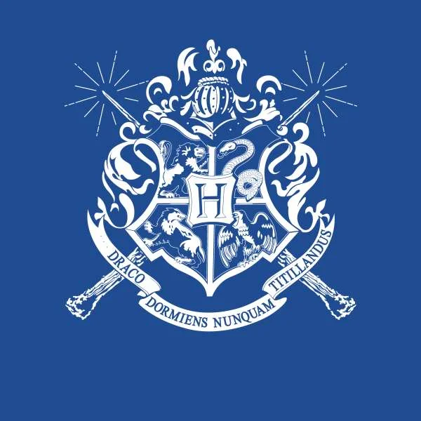 Harry Potter Hogwarts House Crest Men's T-Shirt - Blue